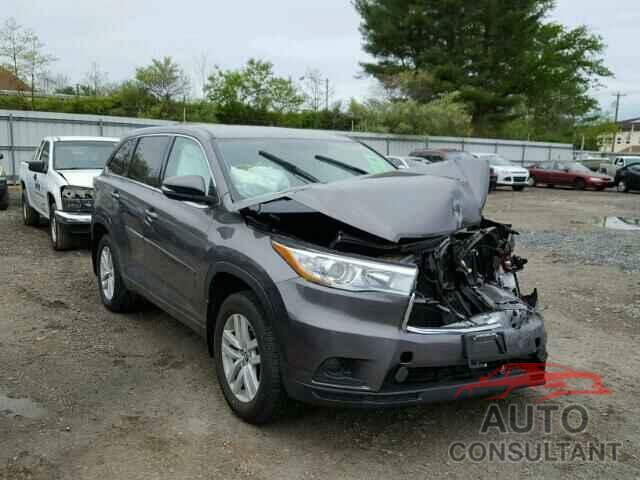 TOYOTA HIGHLANDER 2016 - 5TDBKRFH4GS299777
