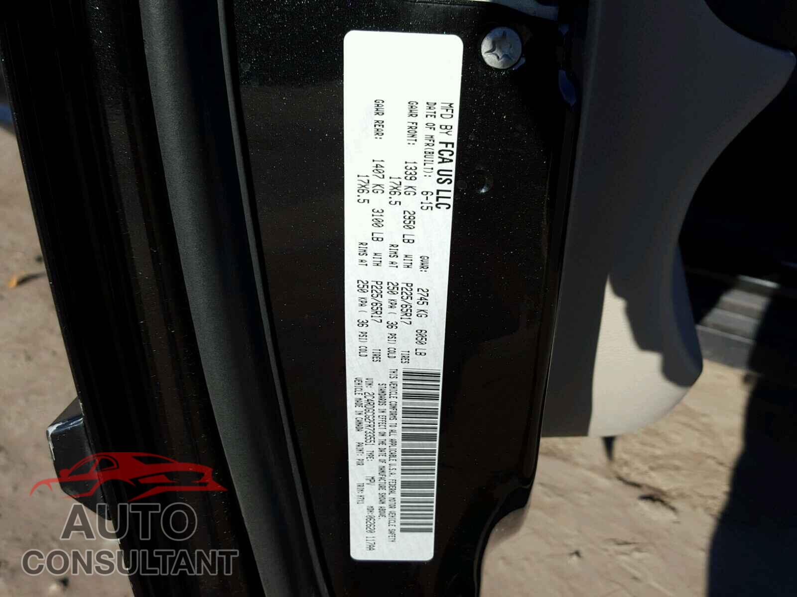 DODGE CARAVAN 2015 - 2C4RDGCG2FR733551