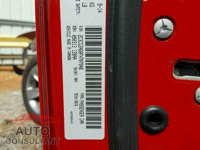 DODGE CHALLENGER 2015 - 2C3CDZAG0FH707948