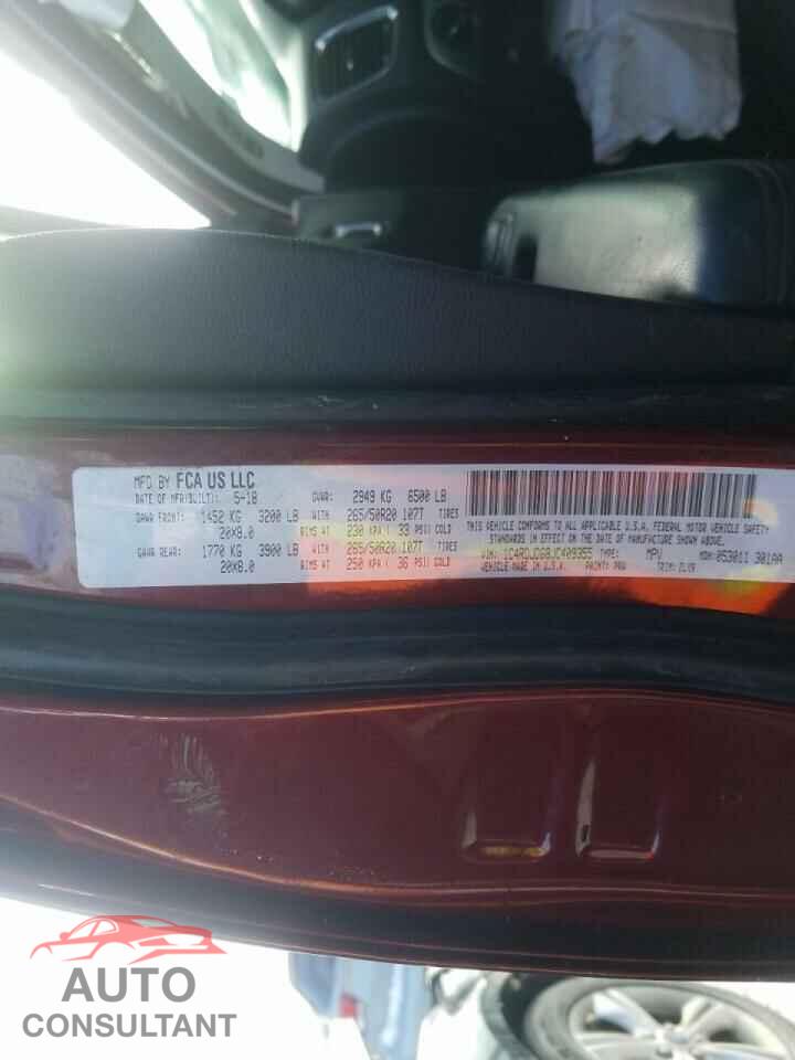 DODGE DURANGO 2018 - 1C4RDJDG8JC409355