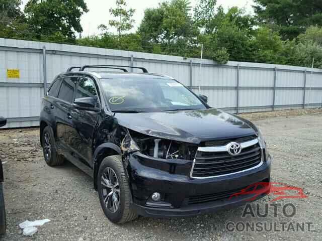 TOYOTA HIGHLANDER 2016 - 5TDJKRFH4GS329663