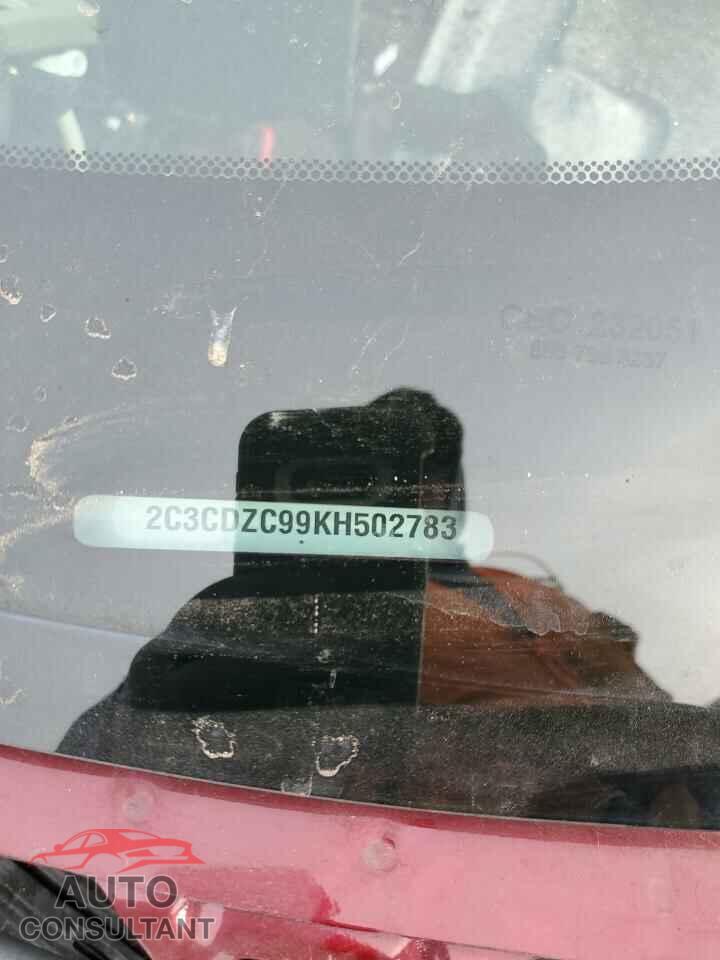 DODGE CHALLENGER 2019 - 2C3CDZC99KH502783