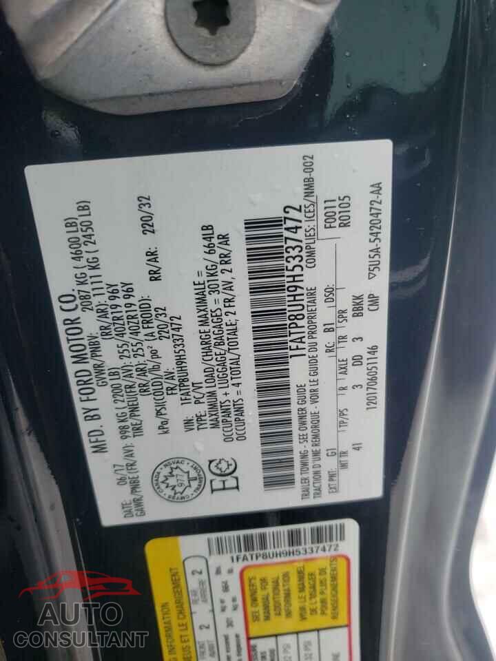 FORD MUSTANG 2017 - 1FATP8UH9H5337472