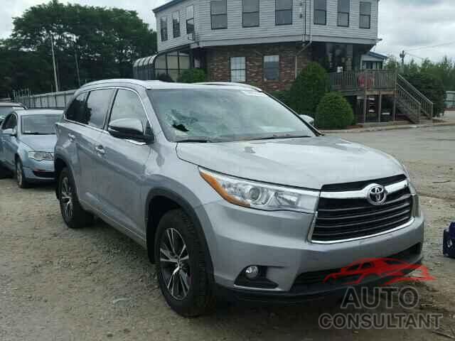 TOYOTA HIGHLANDER 2016 - 5TDJKRFH1GS238124