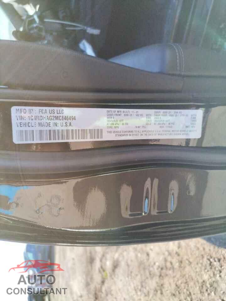 DODGE DURANGO 2021 - 1C4RDHAG2MC846494