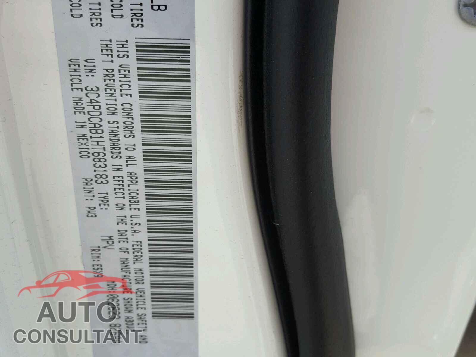 DODGE JOURNEY 2017 - 3C4PDCAB1HT683183