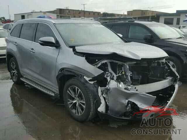 TOYOTA HIGHLANDER 2016 - 5TDKKRFH4GS500125