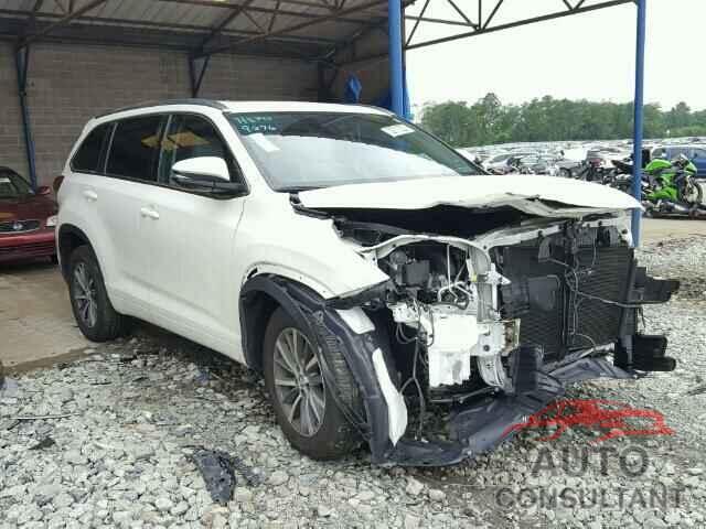 TOYOTA HIGHLANDER 2017 - 5TDKZRFH8HS509276