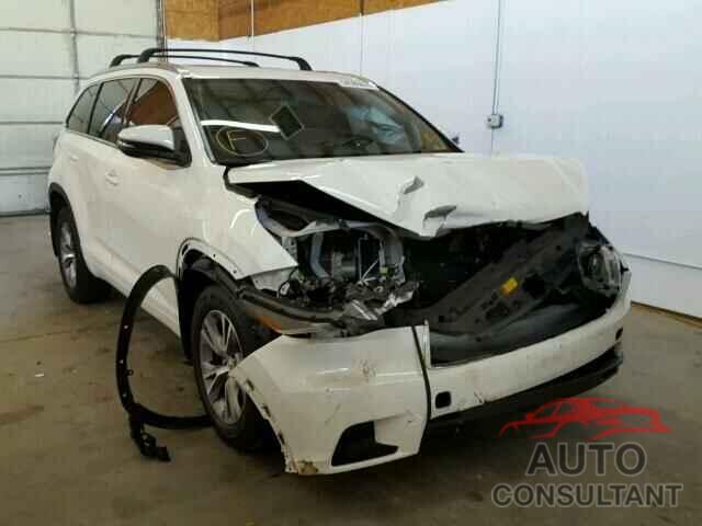 TOYOTA HIGHLANDER 2015 - 5TDJKRFH8FS142764