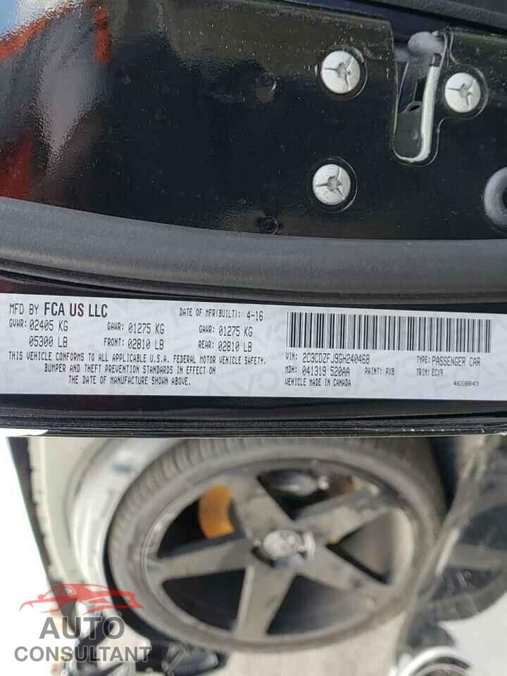 DODGE CHALLENGER 2016 - 2C3CDZFJ9GH240468