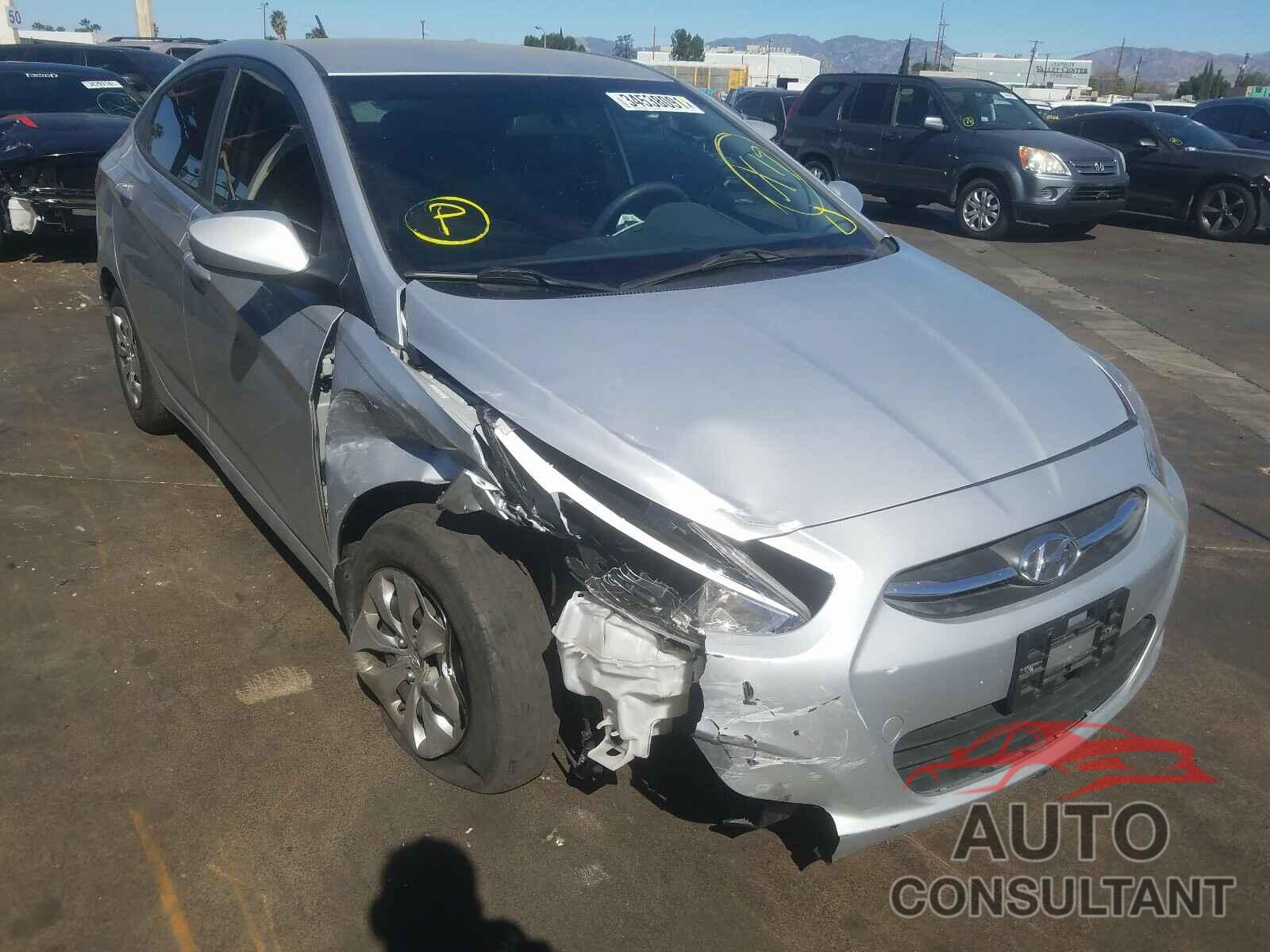 HYUNDAI ACCENT 2016 - KMHCT4AEXGU007347