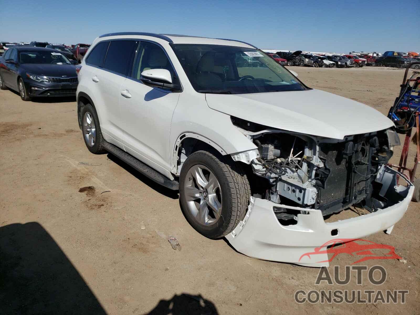 TOYOTA HIGHLANDER 2016 - 5TDYKRFH8GS180401