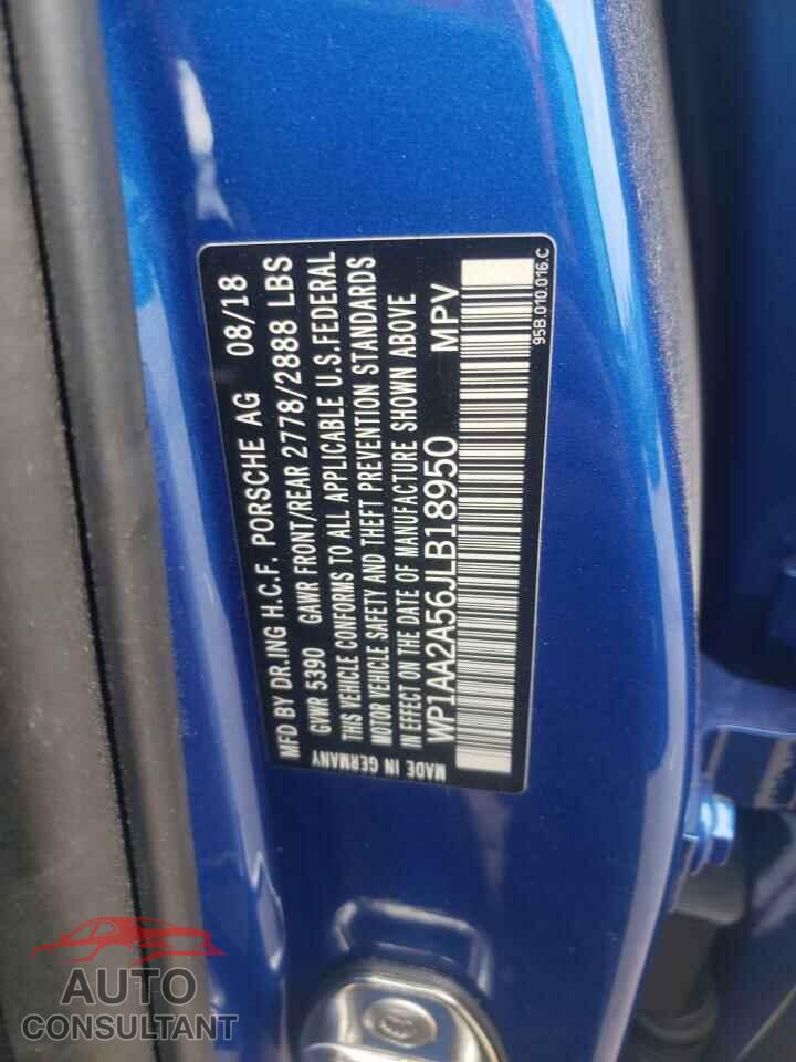 PORSCHE MACAN 2018 - WP1AA2A56JLB18950