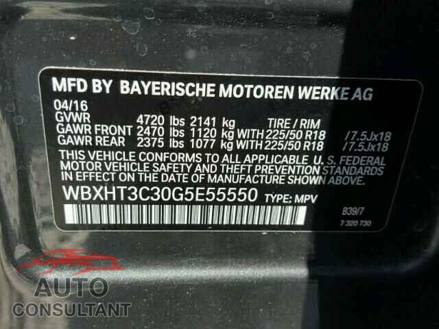 BMW X1 2016 - WBXHT3C30G5E55550