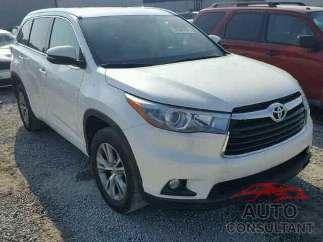 TOYOTA HIGHLANDER 2015 - 5TDKKRFH4FS079909