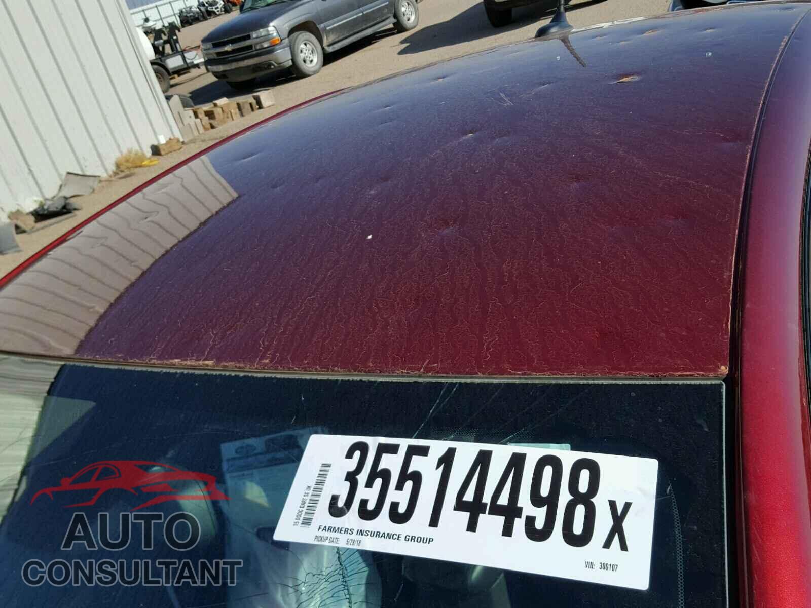 DODGE DART 2015 - 1C3CDFAA2FD300107