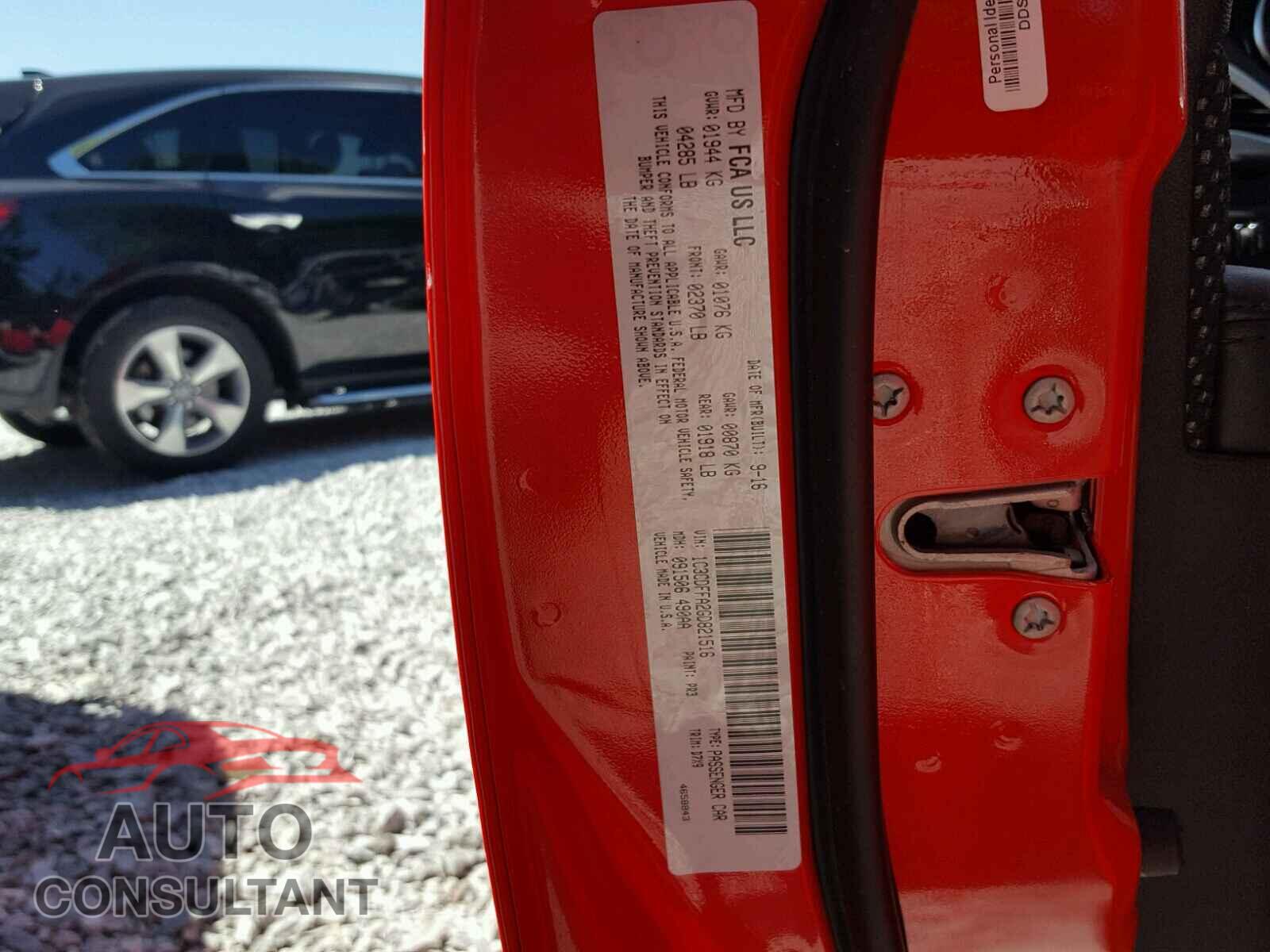 DODGE DART 2016 - 1C3CDFFA2GD821516