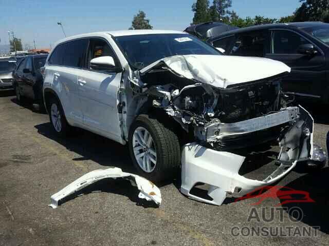 TOYOTA HIGHLANDER 2016 - 5TDZKRFH4GS146427