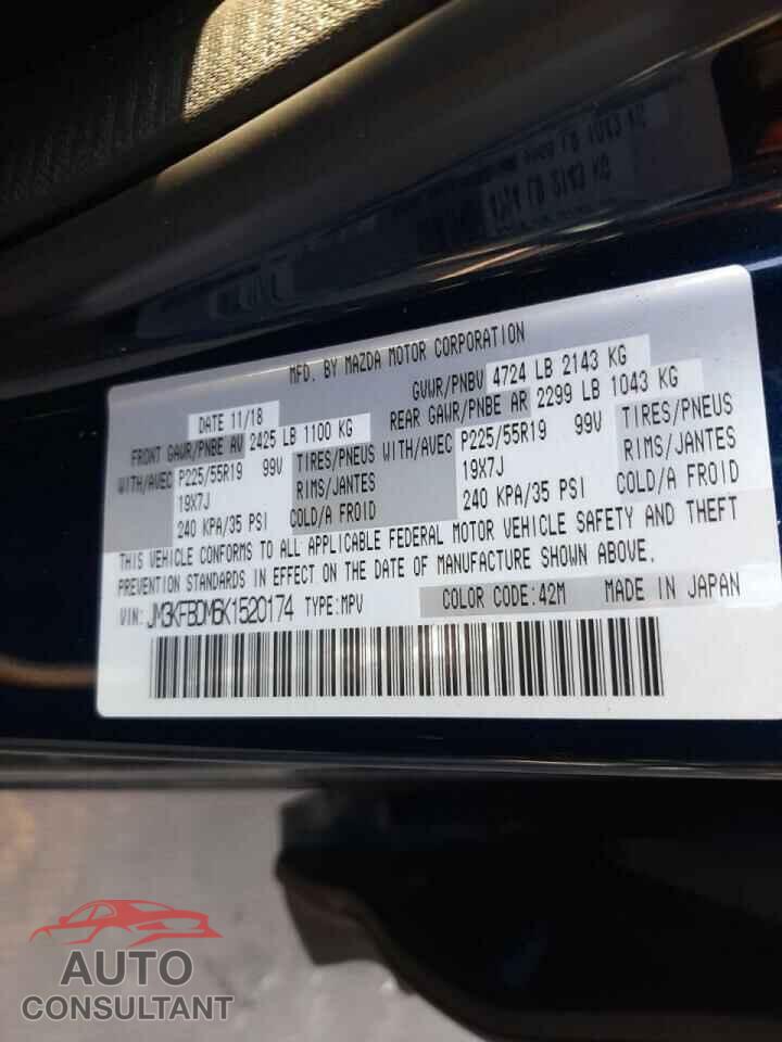 MAZDA CX-5 2019 - JM3KFBDM6K1520174
