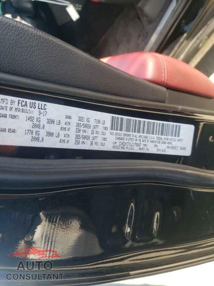 DODGE DURANGO 2018 - 1C4SDHCTXJC175647
