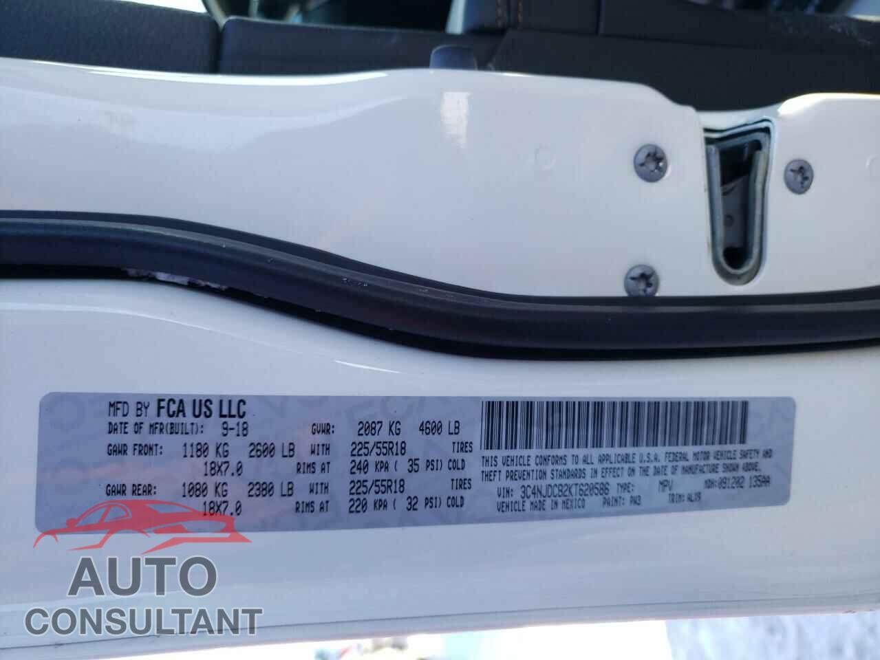 JEEP COMPASS 2019 - 3C4NJDCB2KT620586