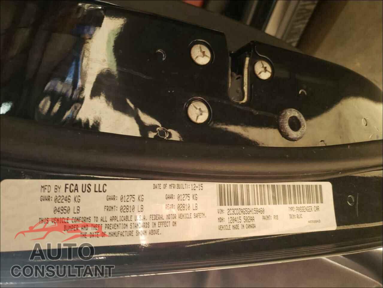 DODGE CHALLENGER 2016 - 2C3CDZAG5GH158460