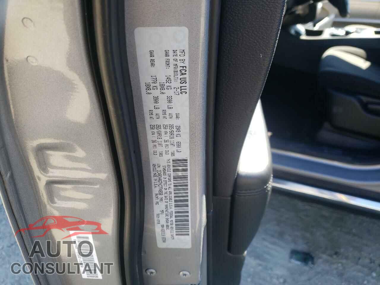 DODGE DURANGO 2017 - 1C4RDHAG7HC774858