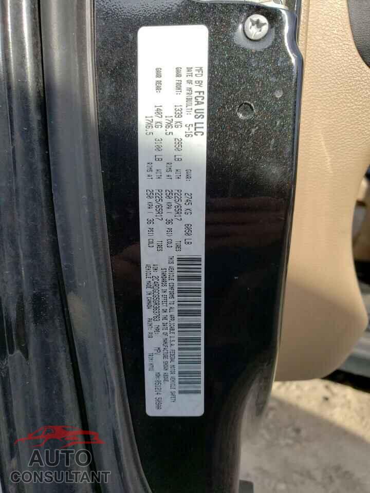 DODGE CARAVAN 2016 - 2C4RDGCG5GR363763