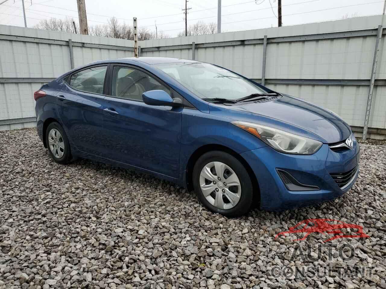 HYUNDAI ELANTRA 2016 - KMHDH4AE3GU599325