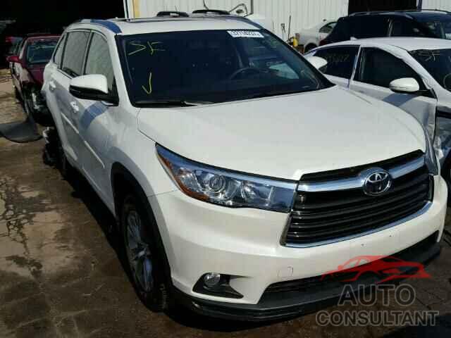 TOYOTA HIGHLANDER 2015 - 5TDJKRFH4FS162798