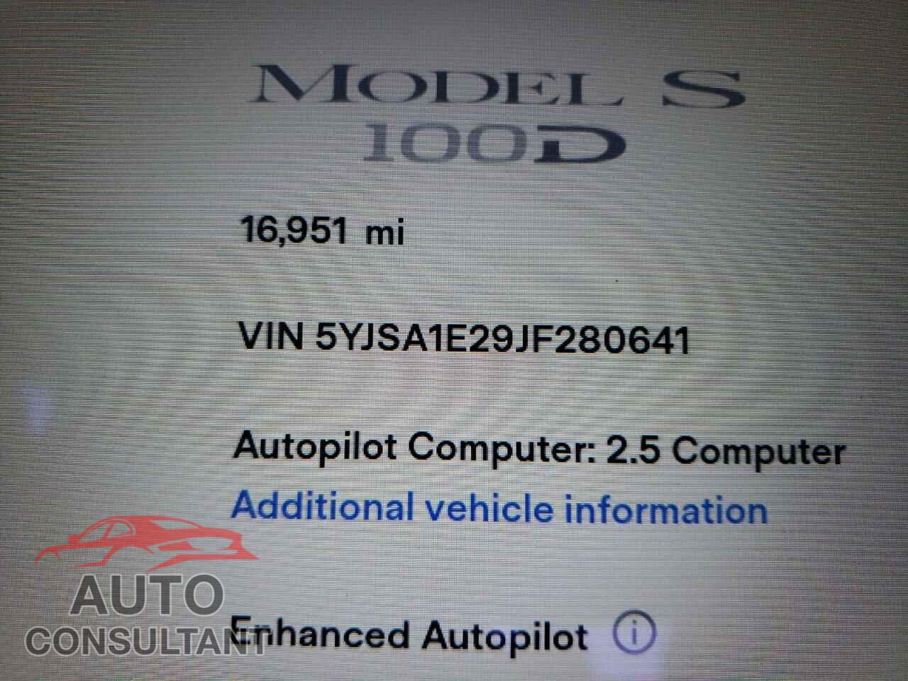 TESLA MODEL S 2018 - 5YJSA1E29JF280641