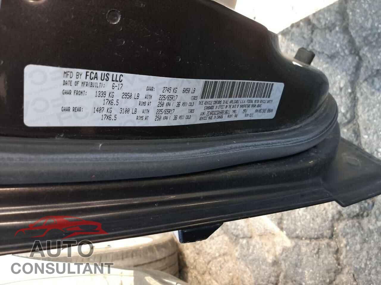 DODGE CARAVAN 2017 - 2C4RDGCGXHR818611