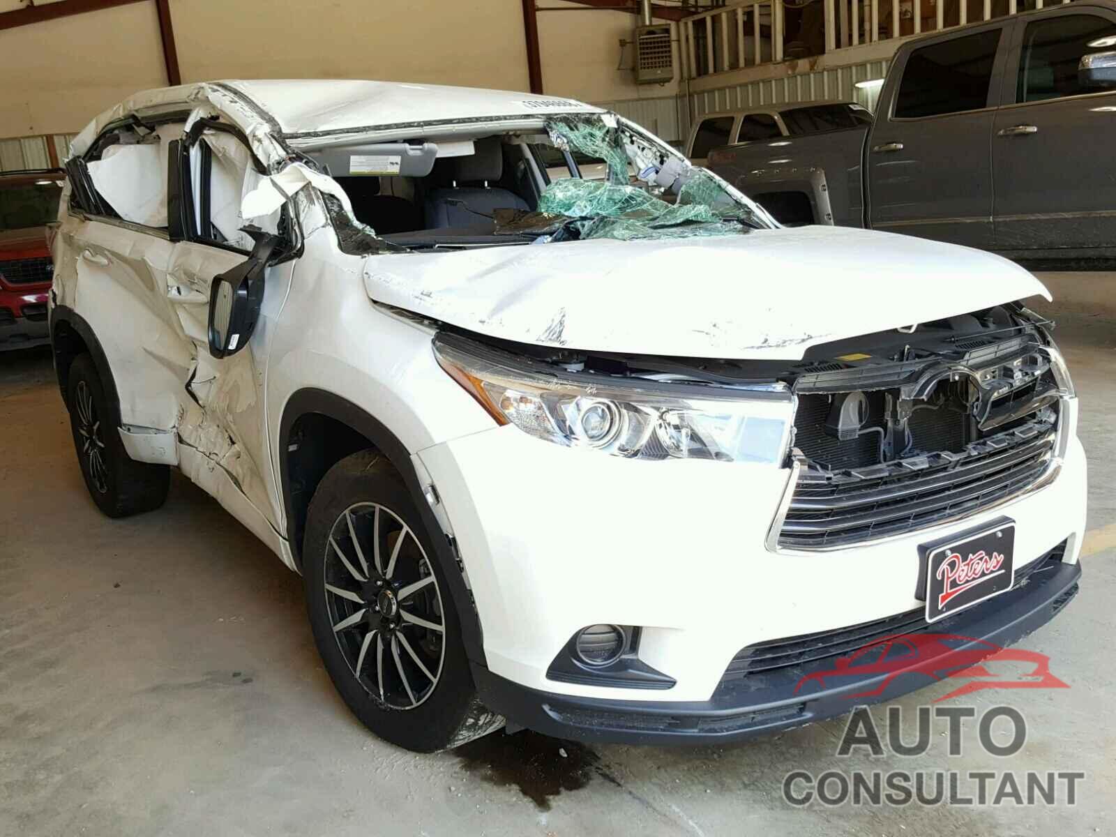 TOYOTA HIGHLANDER 2016 - 5TDZKRFH1GS174962