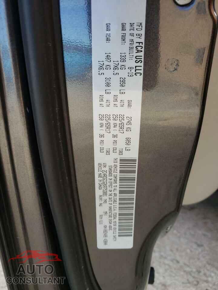 DODGE CARAVAN 2019 - 2C4RDGCG2KR753891