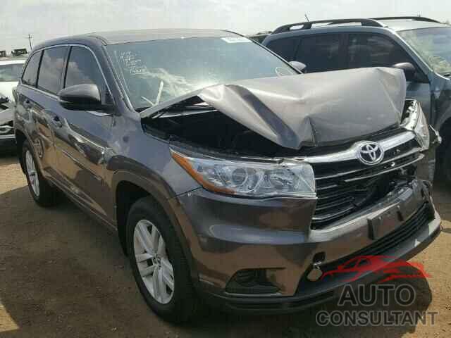 TOYOTA HIGHLANDER 2016 - 5TDBKRFH8GS230963