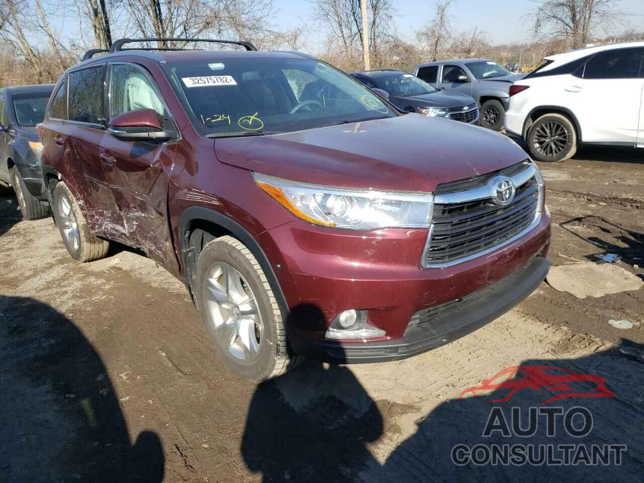 TOYOTA HIGHLANDER 2016 - 5TDDKRFHXGS274925
