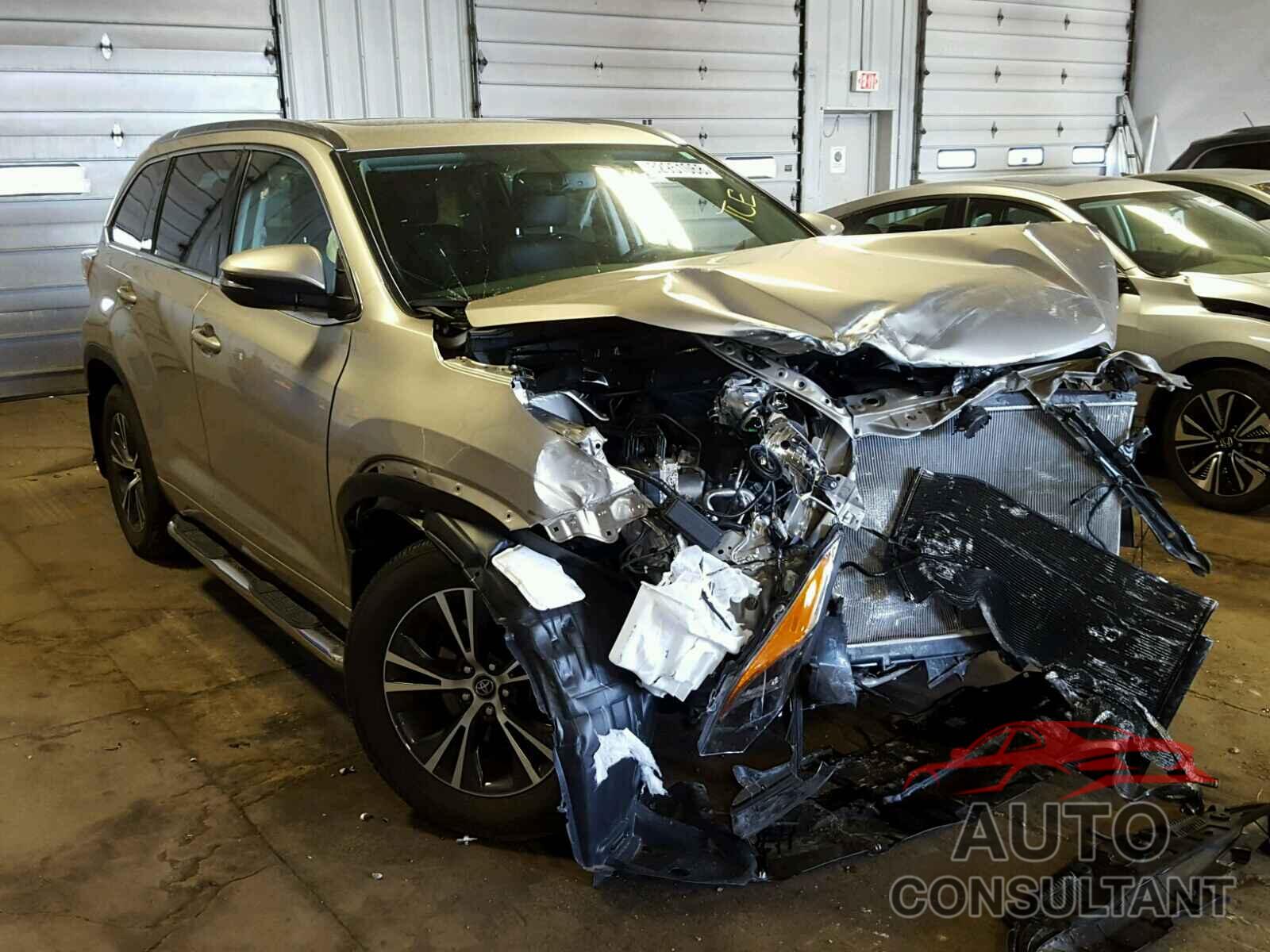 TOYOTA HIGHLANDER 2016 - 5TDJKRFH7GS308452