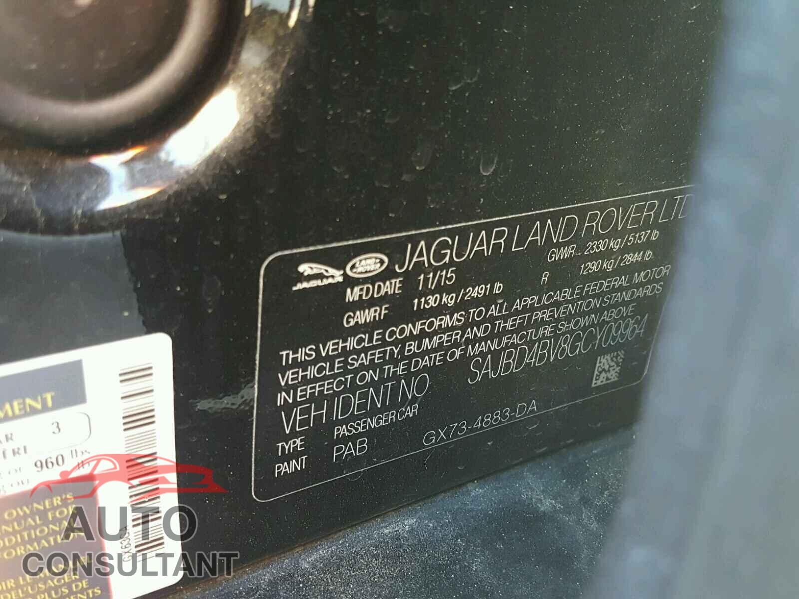 JAGUAR XF 2016 - SAJBD4BV8GCY09964