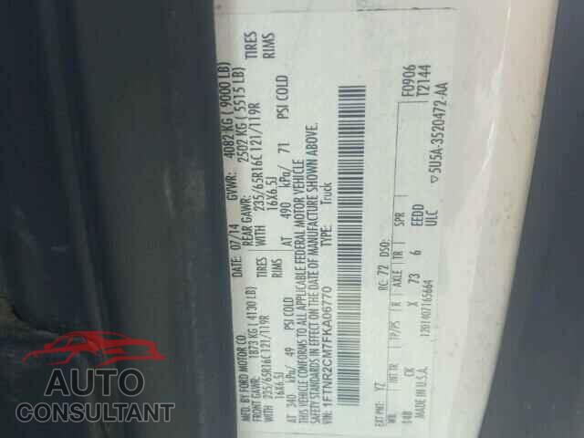 FORD TRANSIT CO 2015 - 1FTNR2CM7FKA06770