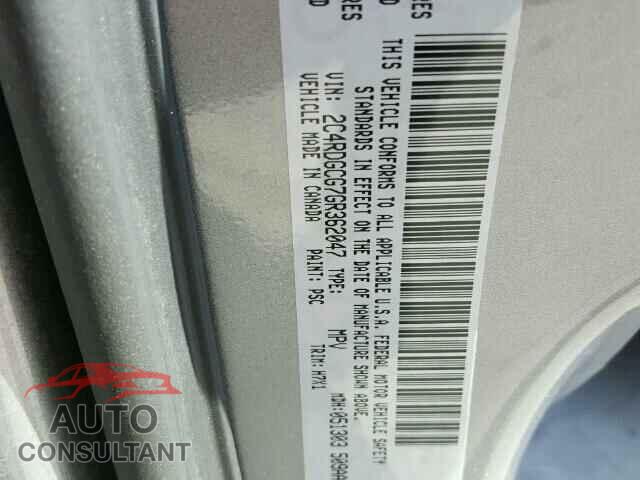 DODGE CARAVAN 2016 - 2C4RDGCG7GR362047