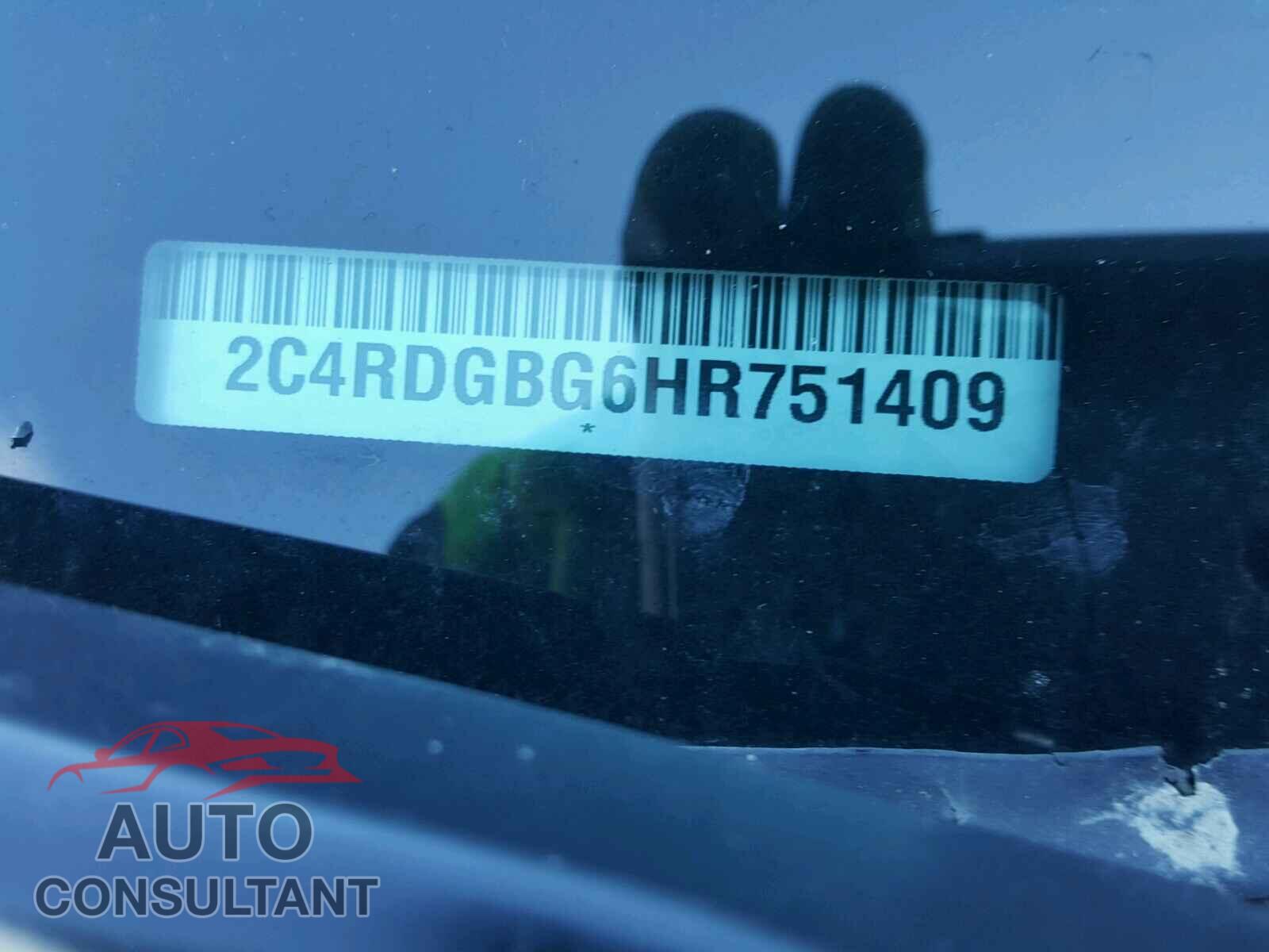 DODGE CARAVAN 2017 - 2C4RDGBG6HR751409
