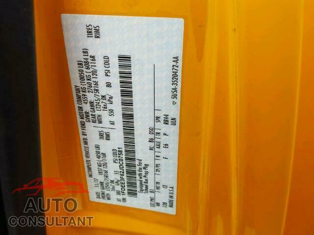 FORD ECONOLINE 2018 - 1FDEE3F62JDC07581
