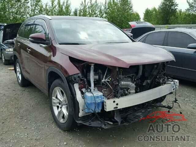 TOYOTA HIGHLANDER 2016 - 5TDDKRFH5GS242903