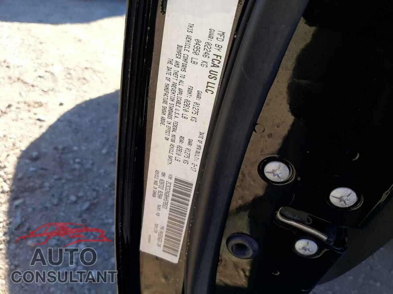 DODGE CHALLENGER 2017 - 2C3CDZAG8HH578523