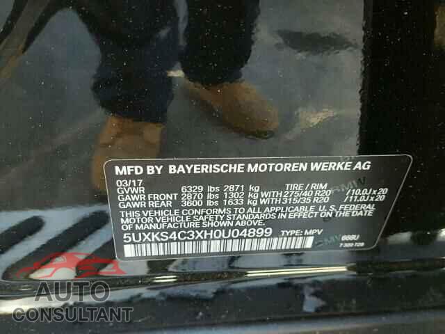 BMW X5 2017 - 5UXKS4C3XH0U04899