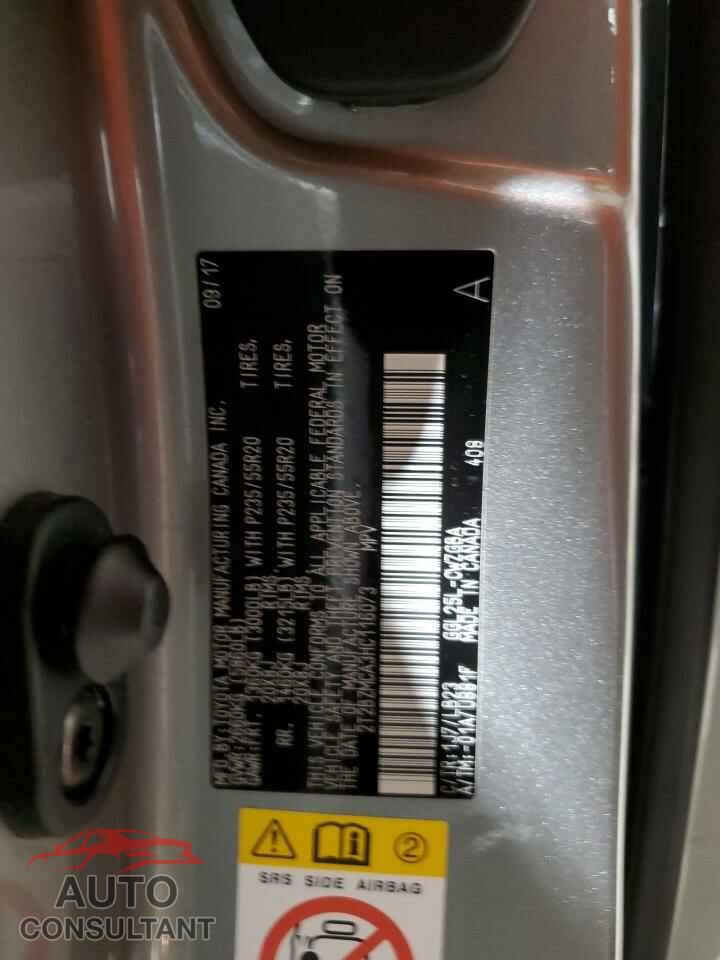LEXUS RX350 2017 - 2T2BZMCA3HC116073