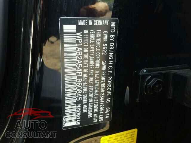 PORSCHE MACAN 2015 - WP1AB2A54FLB60845