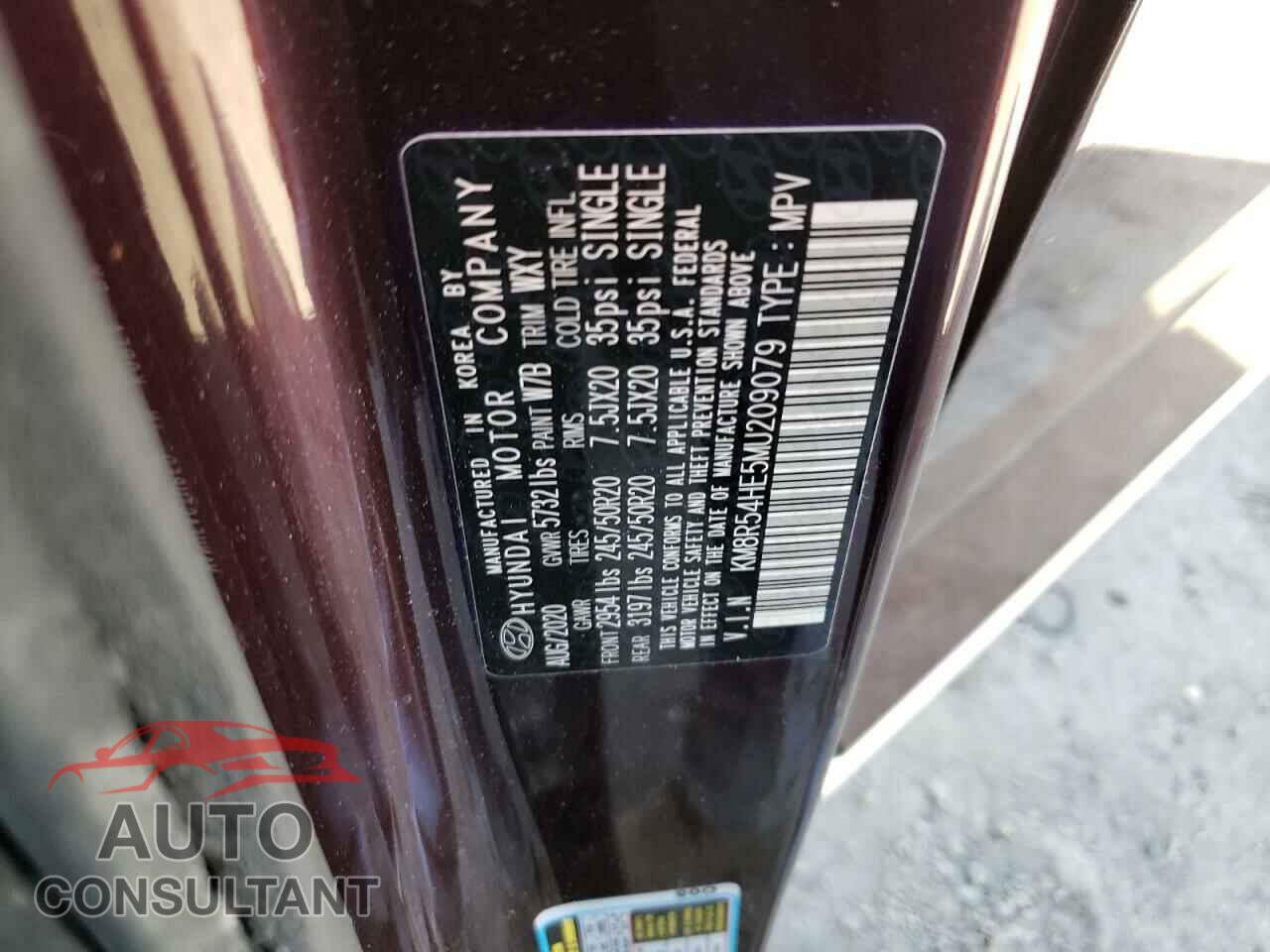 HYUNDAI PALISADE 2021 - KM8R54HE5MU209079