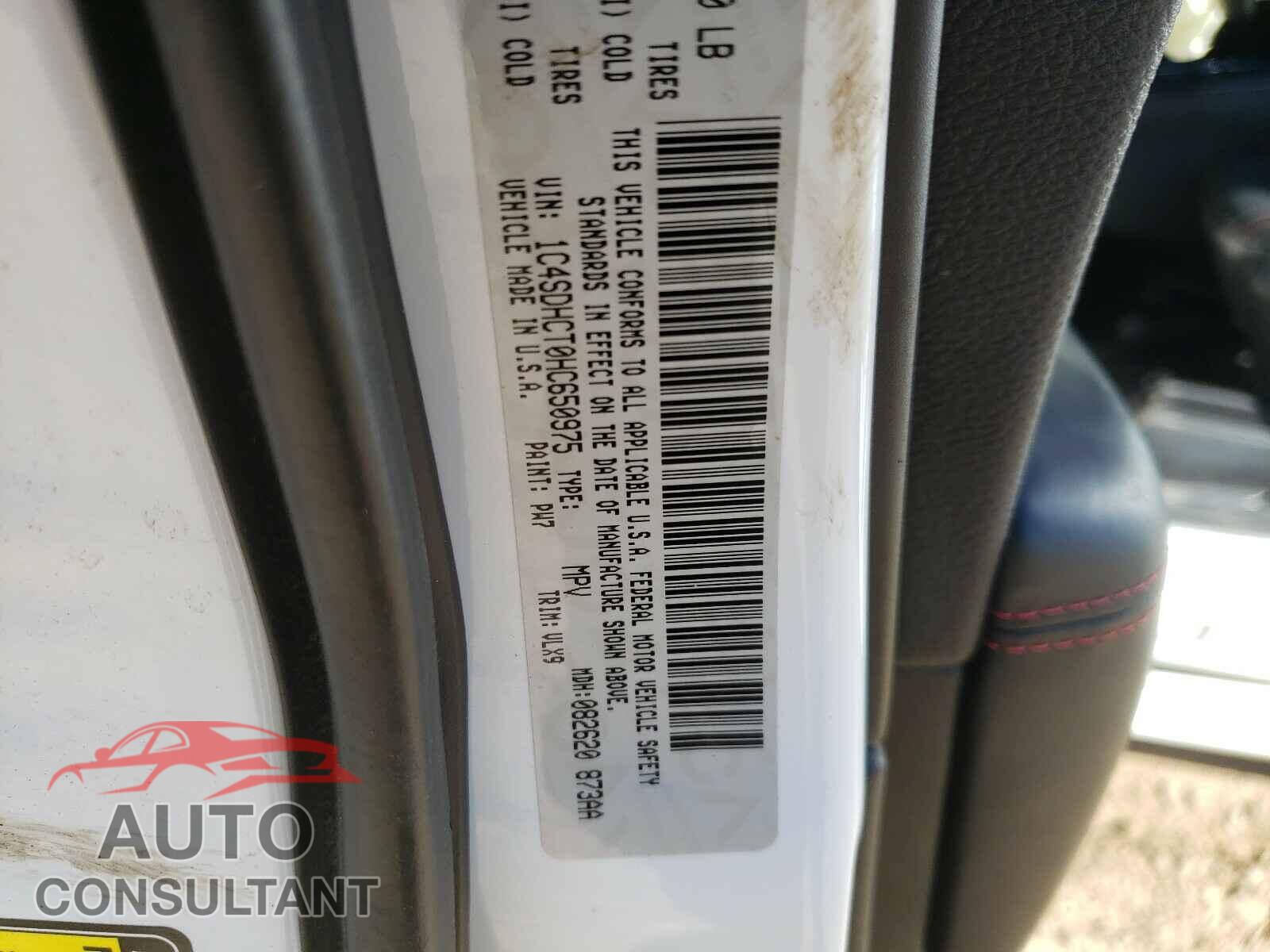 DODGE DURANGO 2017 - 1C4SDHCT0HC650975