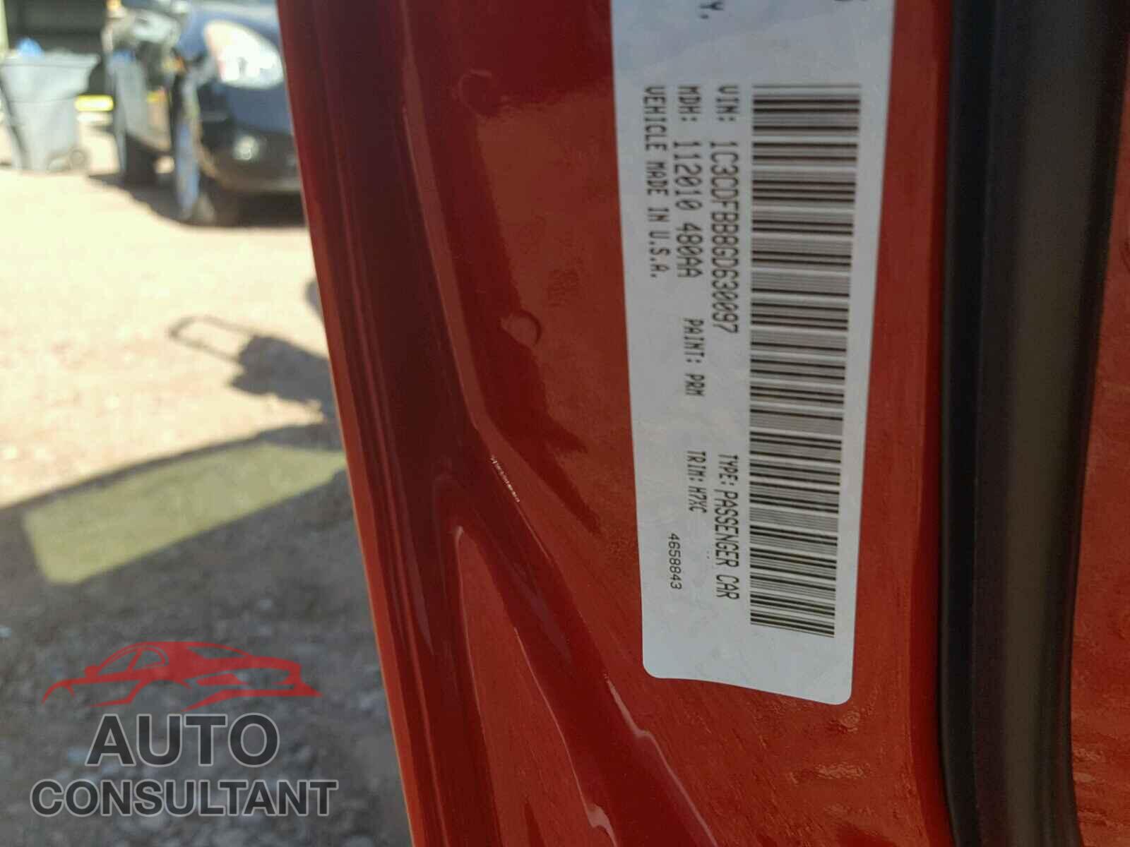 DODGE DART 2016 - 1C3CDFBB8GD630097